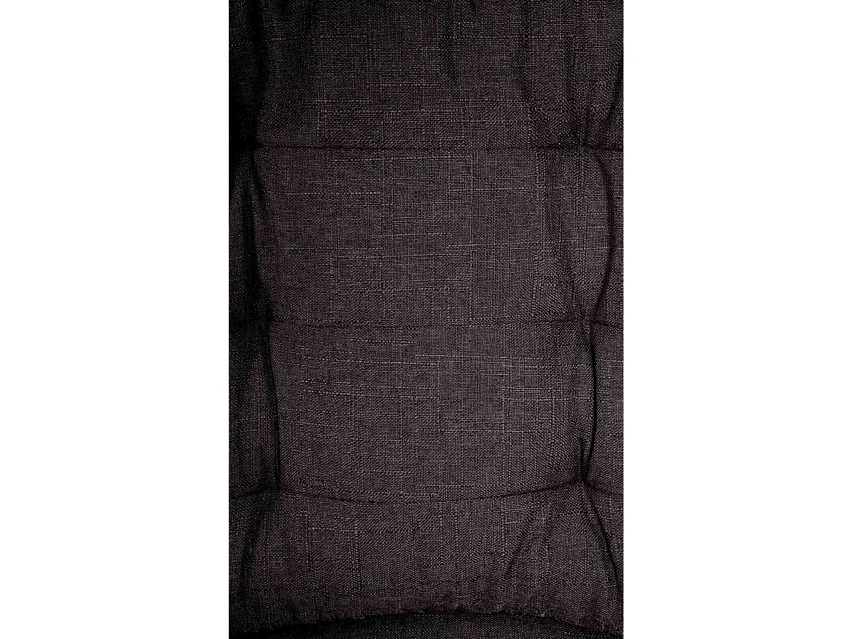 Chaise de bureau - Tissu & Métal chromé - Noir - Oxygen