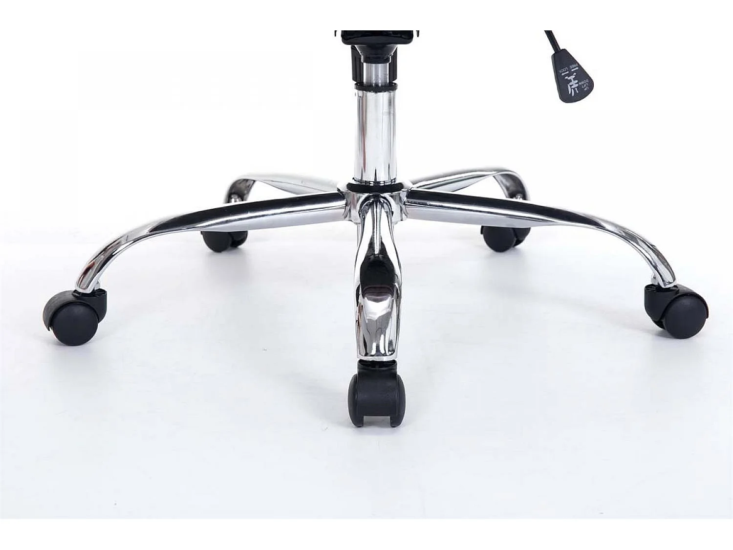 Chaise de bureau - Similicuir & Métal chromé - Blanc - XXL Rodeo