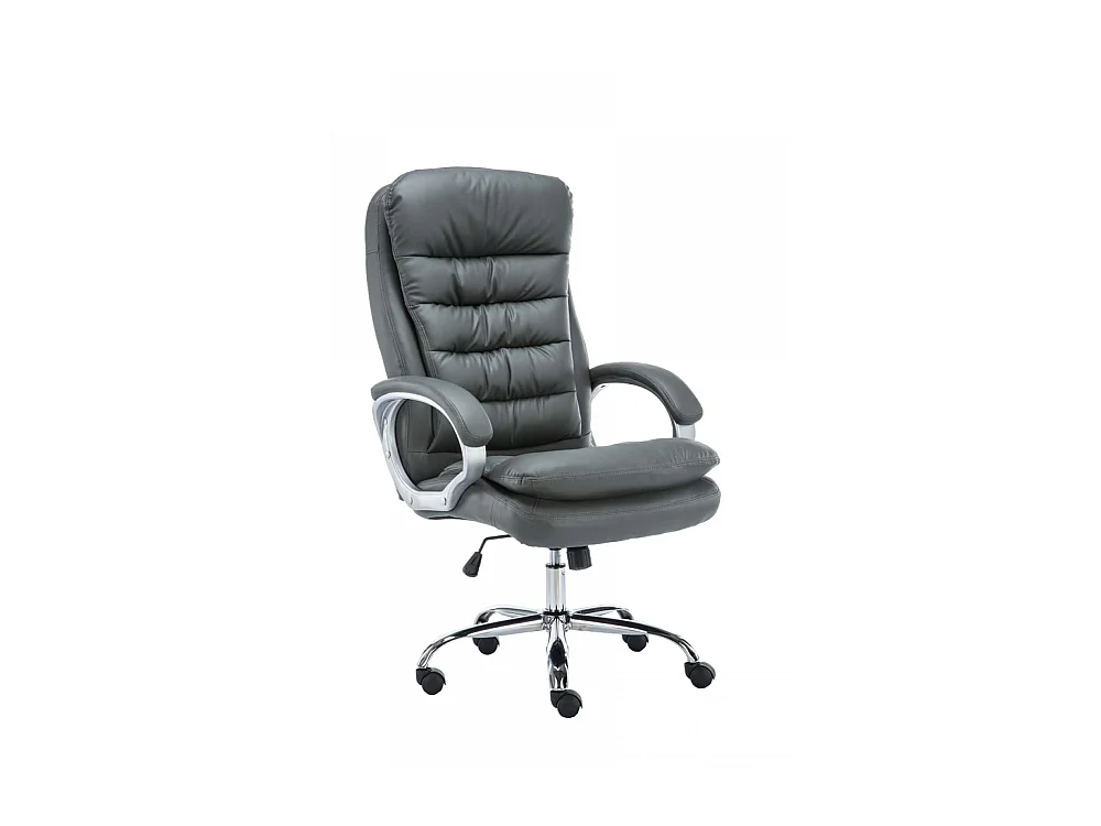 Chaise de bureau - Similicuir - Gris - XXL Vancouver