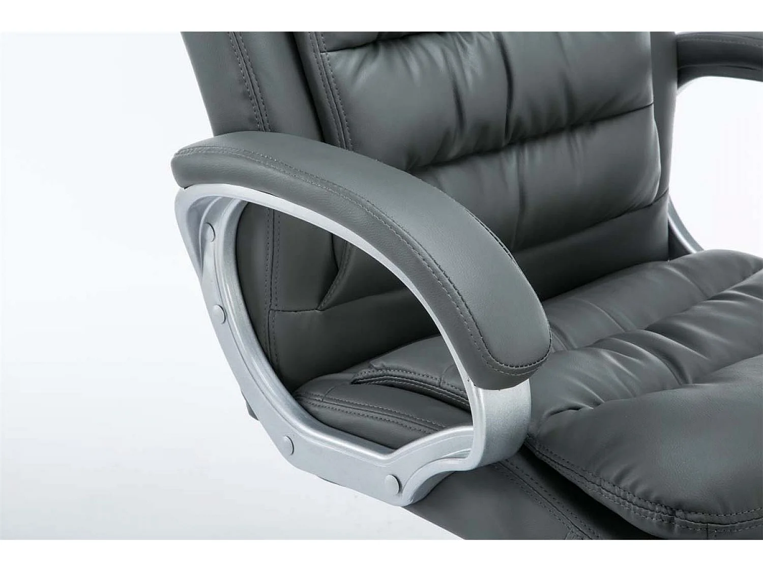 Chaise de bureau - Similicuir - Gris - XXL Vancouver