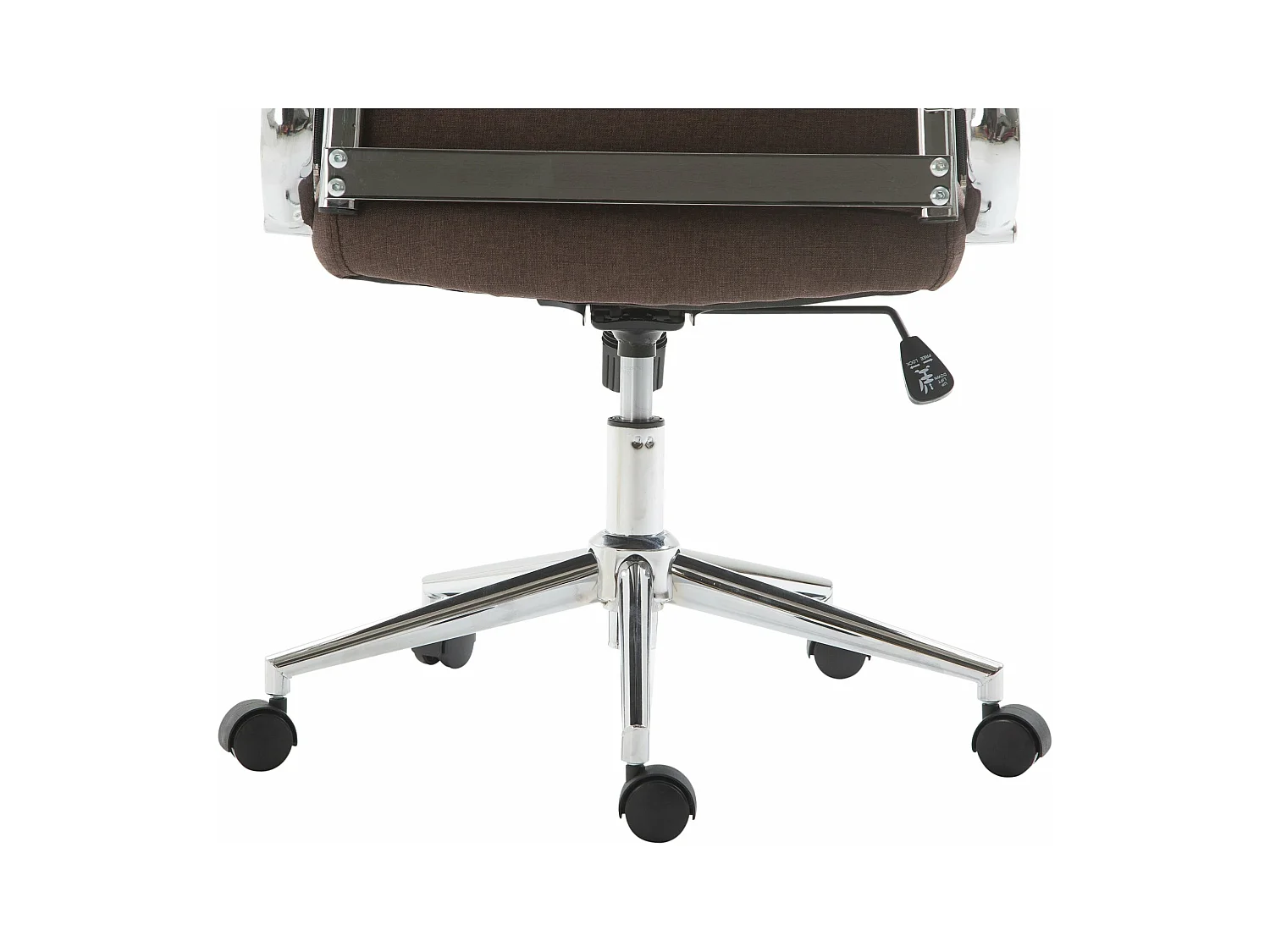 Chaise de bureau - Tissu & Noyer - Marron - Kolumbus