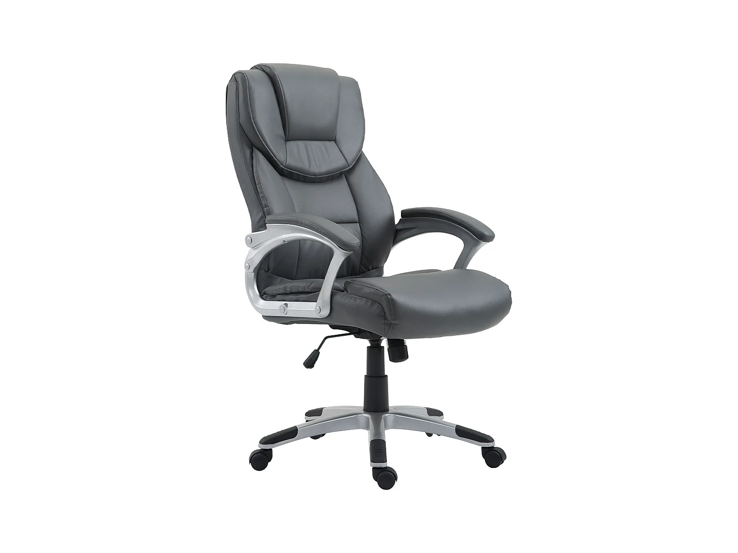 Chaise de bureau - Similicuir & Nature - Gris - Texas V2
