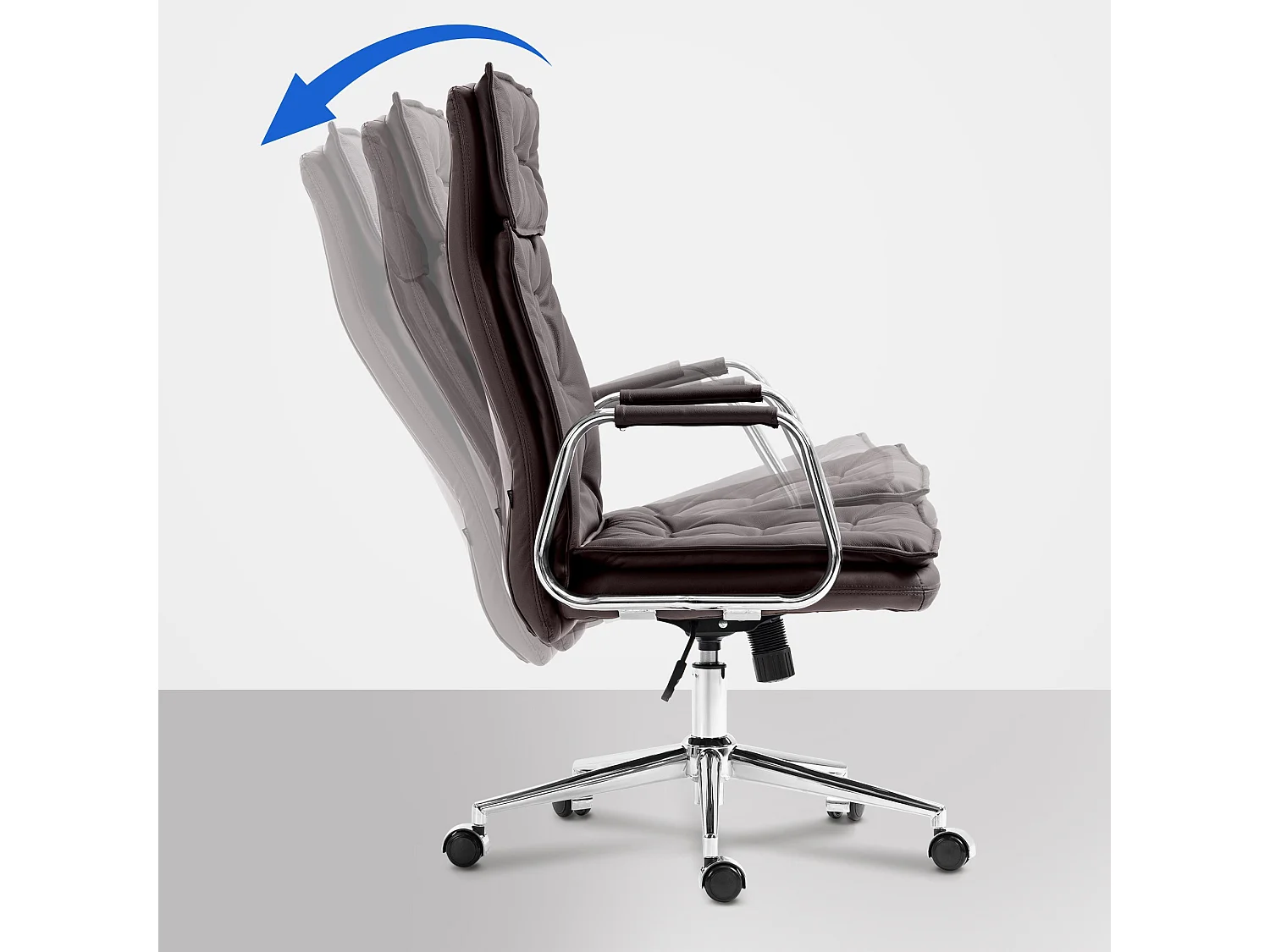 Bürosessel - Echtleder & natura - braun - Sotira