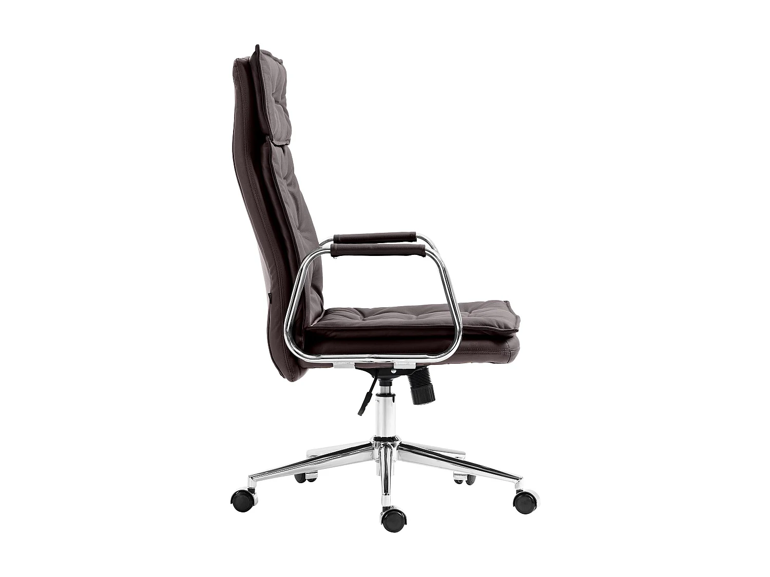 Chaise de bureau - Véritable cuir - Marron - Sotira