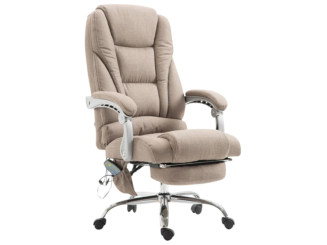 Chaise de bureau - Tissu - Taupe - Pacific