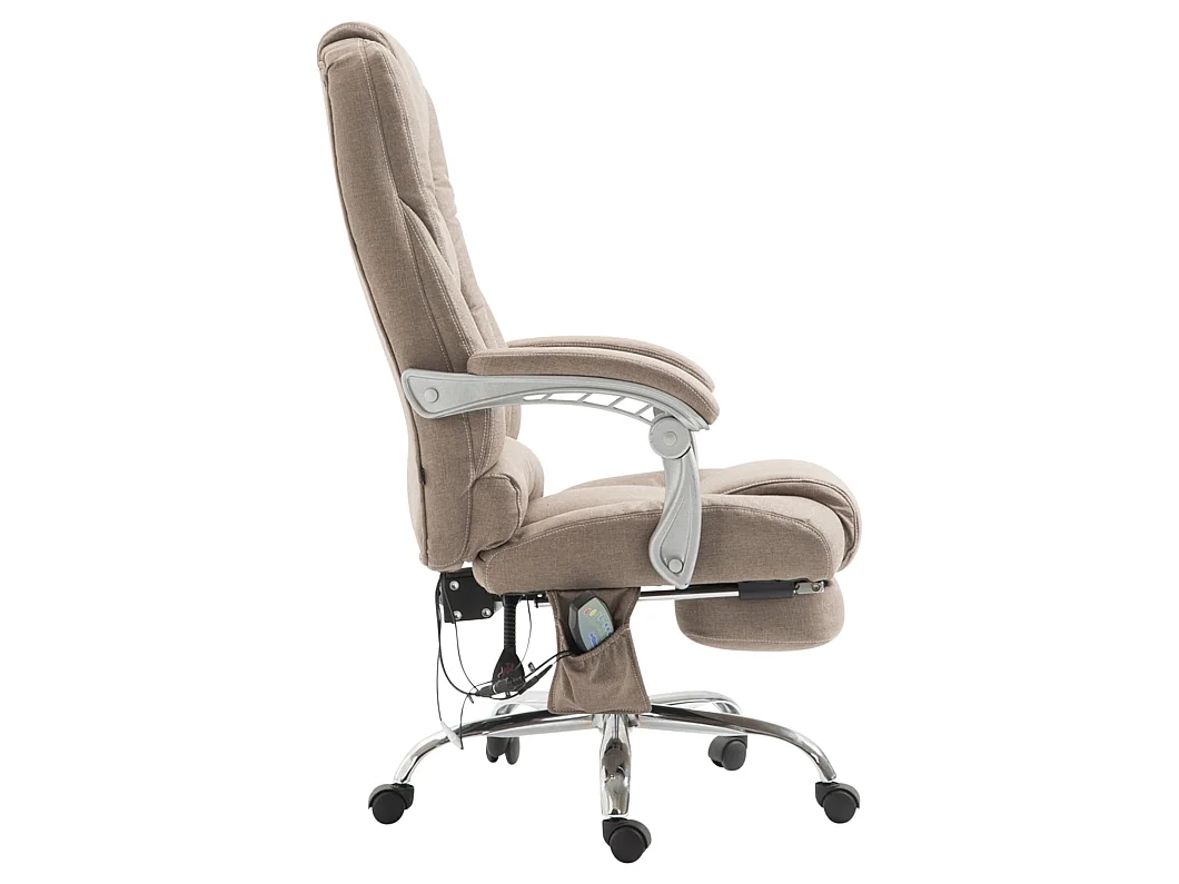 Chaise de bureau - Tissu - Taupe - Pacific