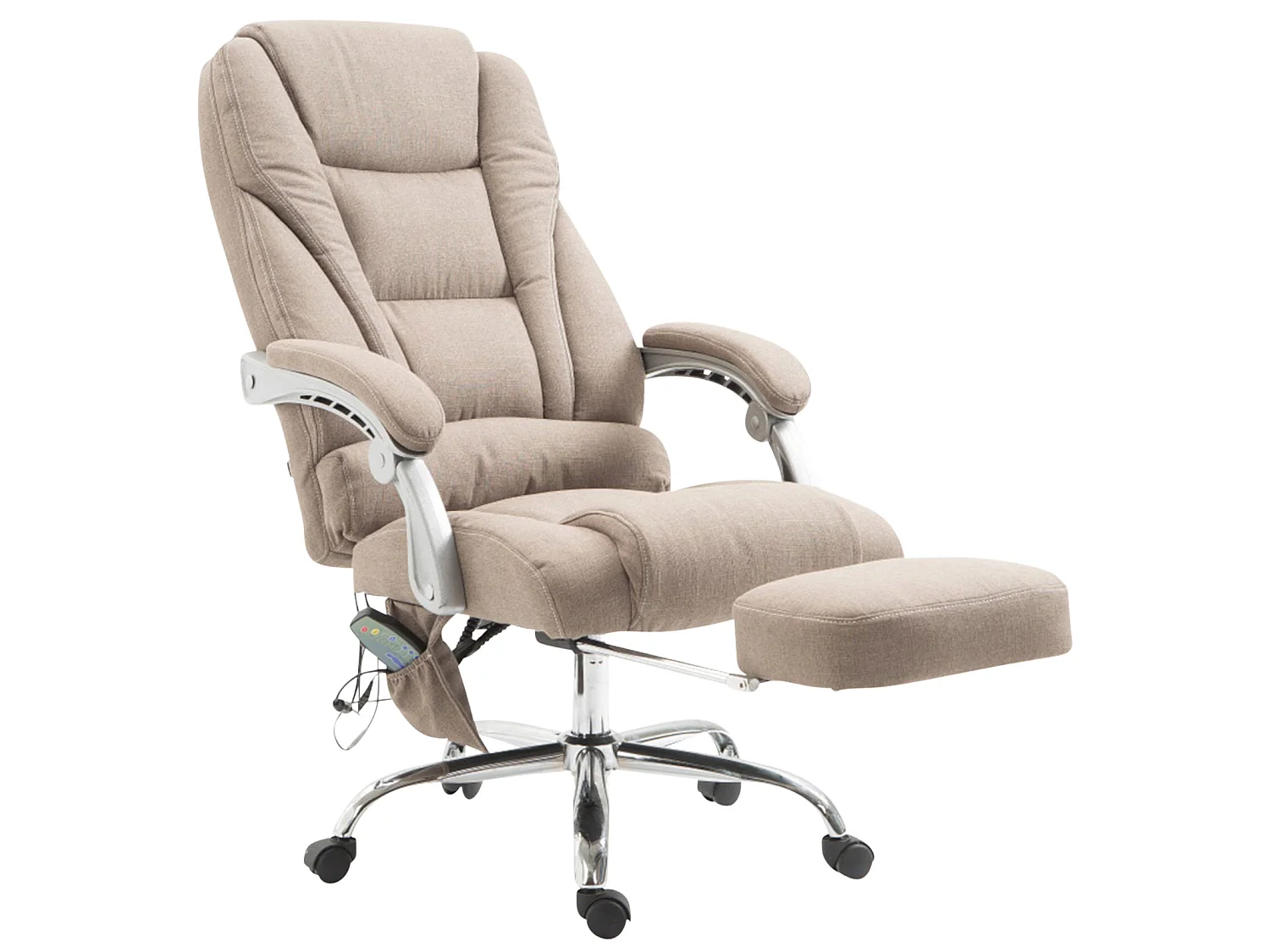 Chaise de bureau - Tissu - Taupe - Pacific