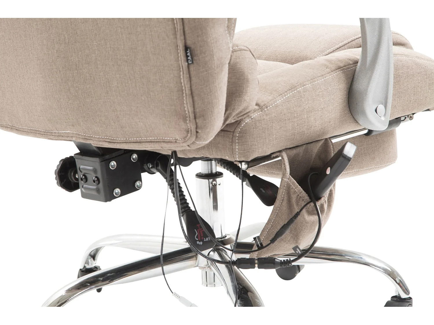 Chaise de bureau - Tissu - Taupe - Pacific