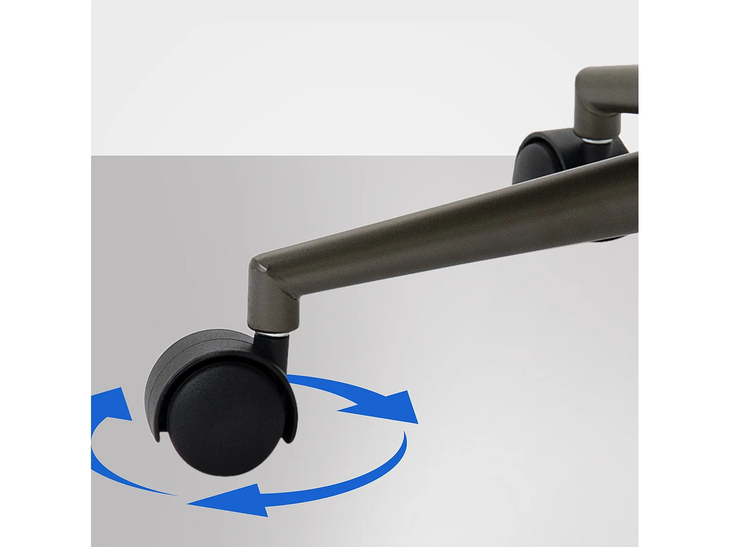 Chaise de bureau - Similicuir & Métal noir mat - Cognac - Pocatello