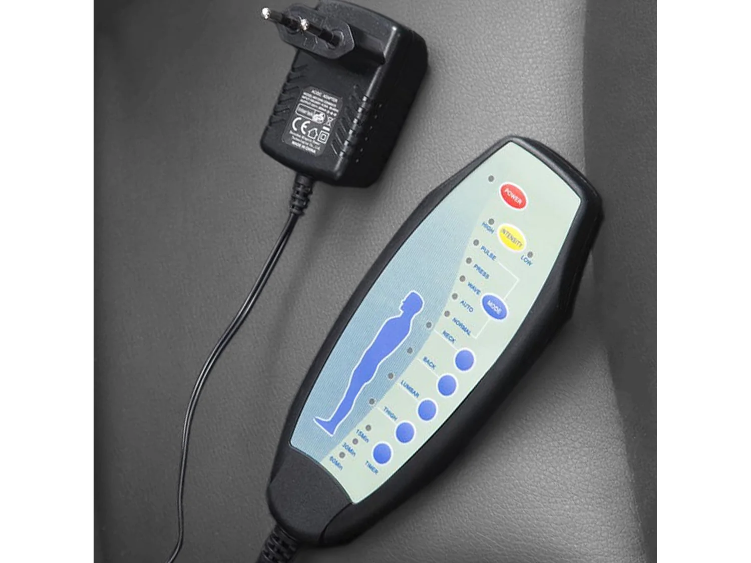 Bureaustoel - Kunstleer & Metaal in chroomoptiek - grijs - Pacific