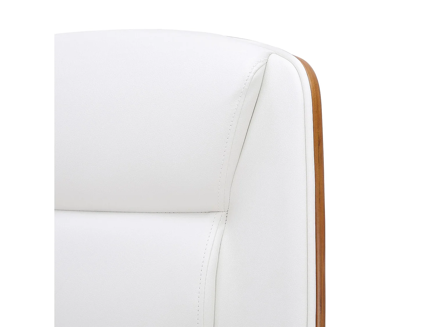 Chaise de bureau - Similicuir - Noyer / Blanc - Yankton