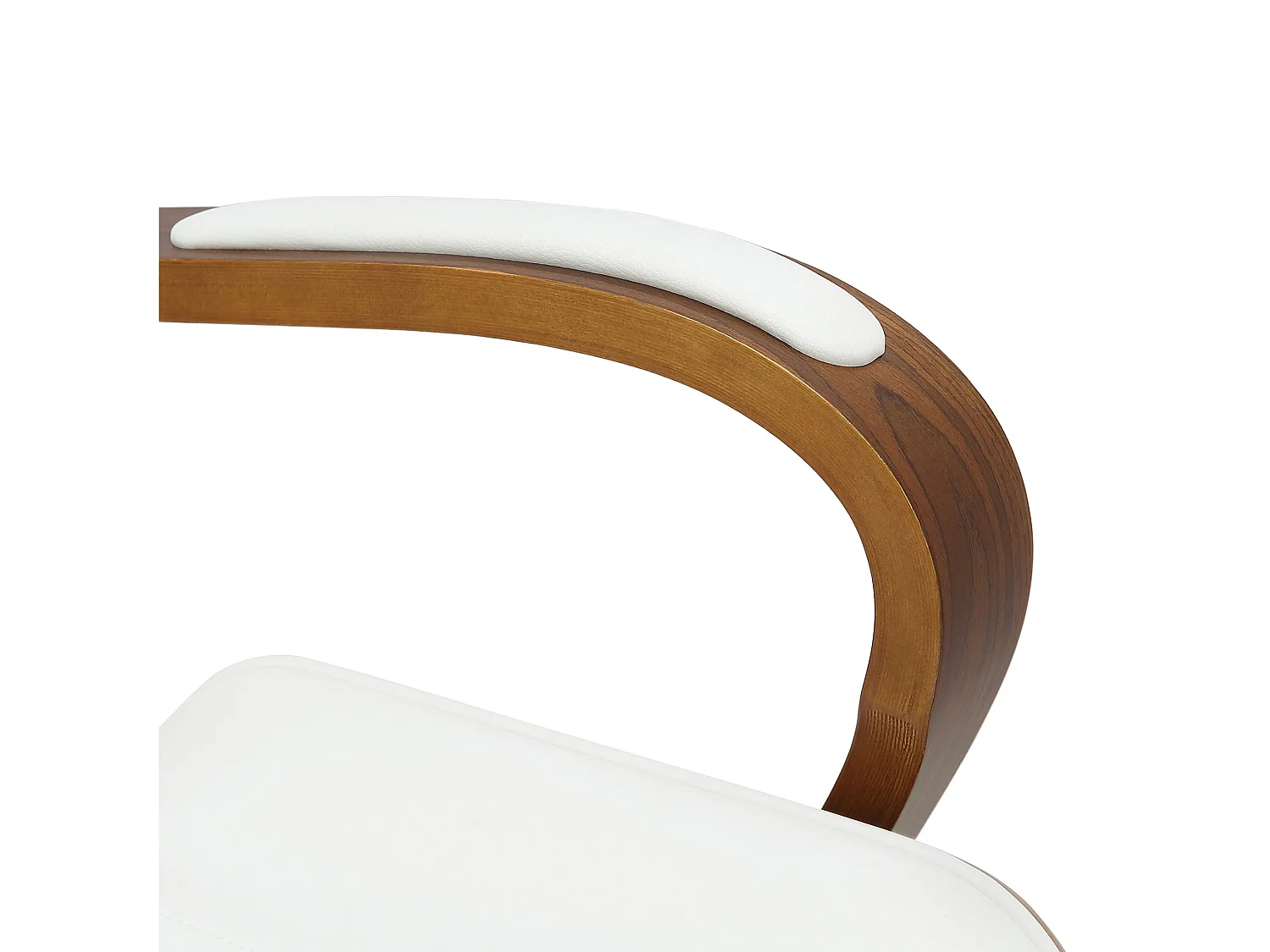 Chaise de bureau - Similicuir - Noyer / Blanc - Yankton