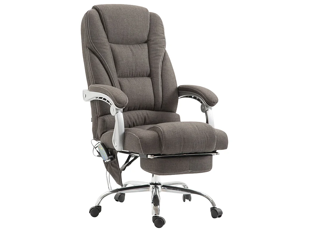 Chaise de bureau - Tissu - Gris foncé - Pacific