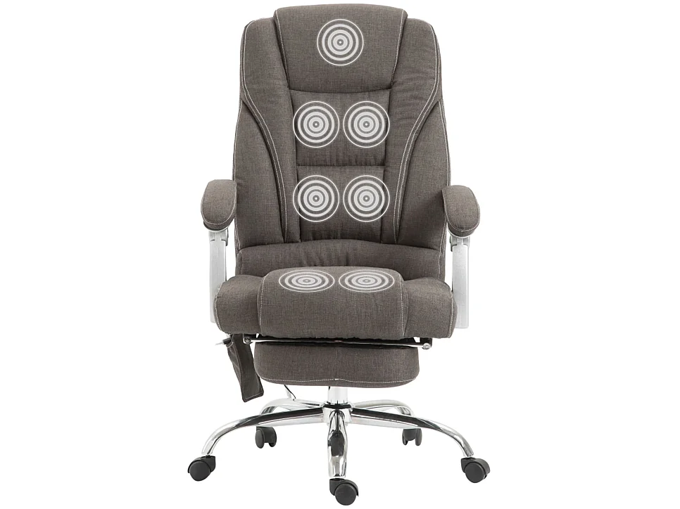 Chaise de bureau - Tissu - Gris foncé - Pacific
