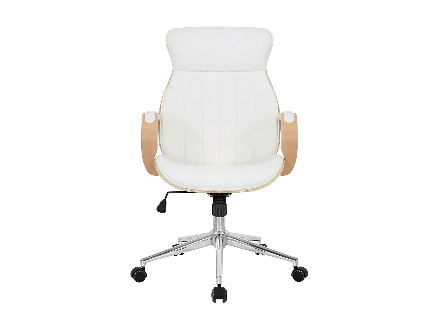 Bureaustoel - Kunstleer & natura - natura/wit - Melilla