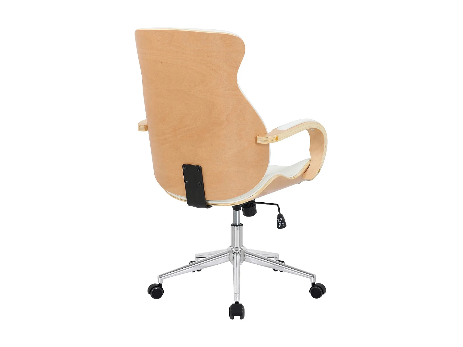 Bureaustoel - Kunstleer & natura - natura/wit - Melilla