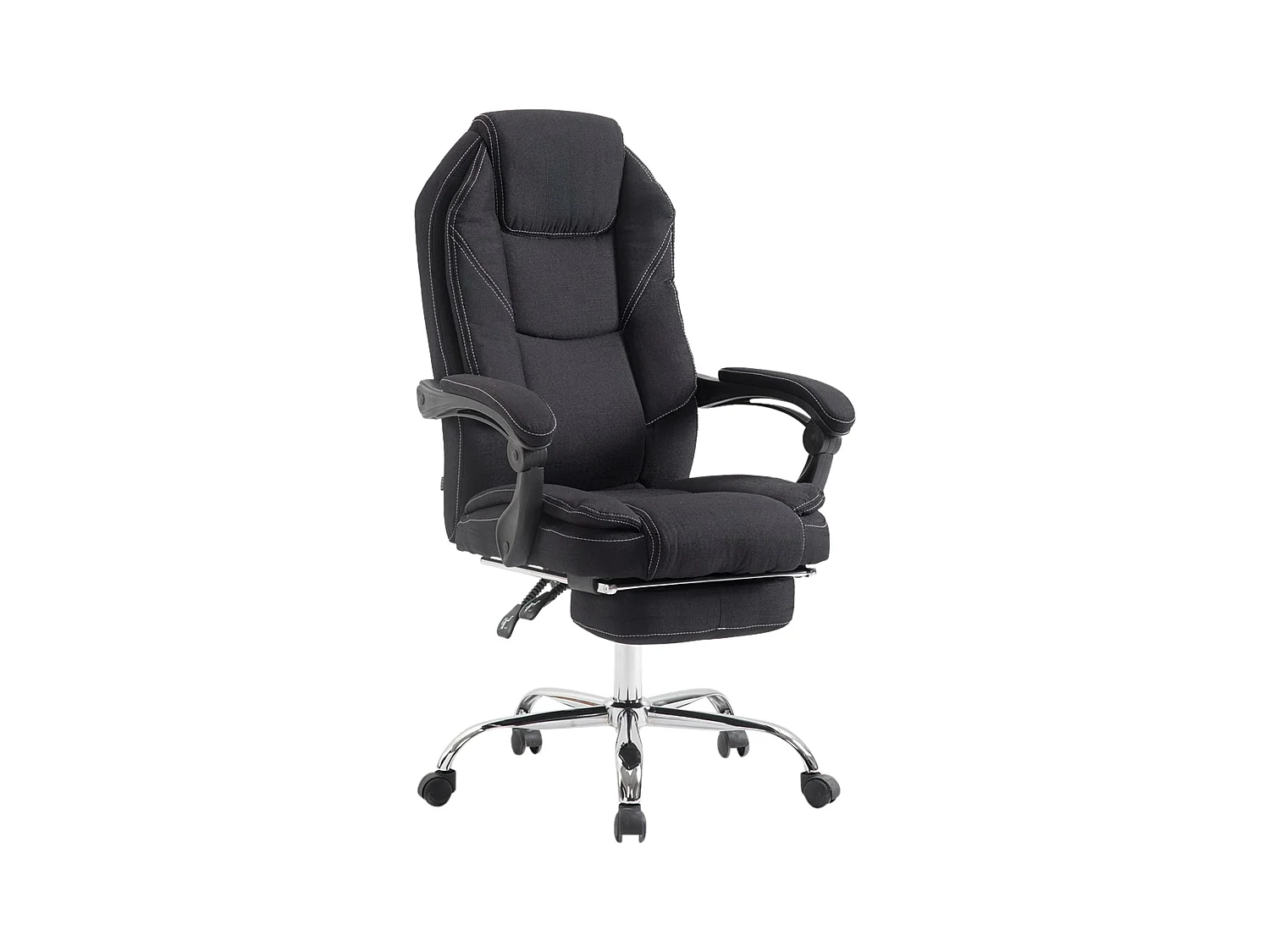 Chaise de bureau - Tissu - Noir - Castle