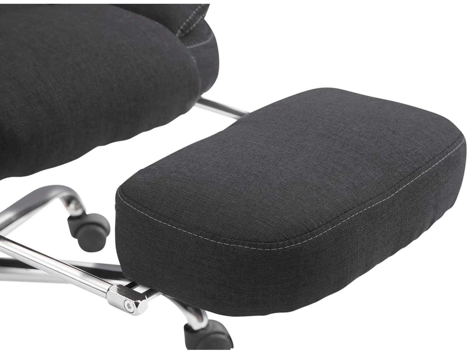 Chaise de bureau - Tissu - Noir - Castle