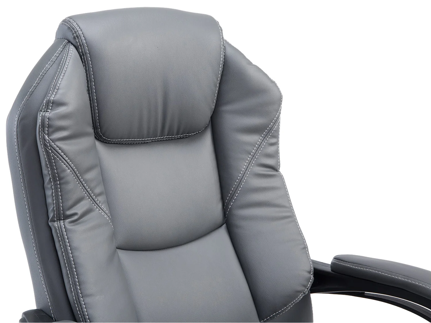 Chaise de bureau - Similicuir & Nature - Gris - Castle