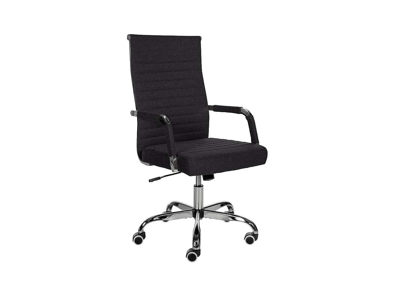 Chaise de bureau - Tissu - Noir - Amadora