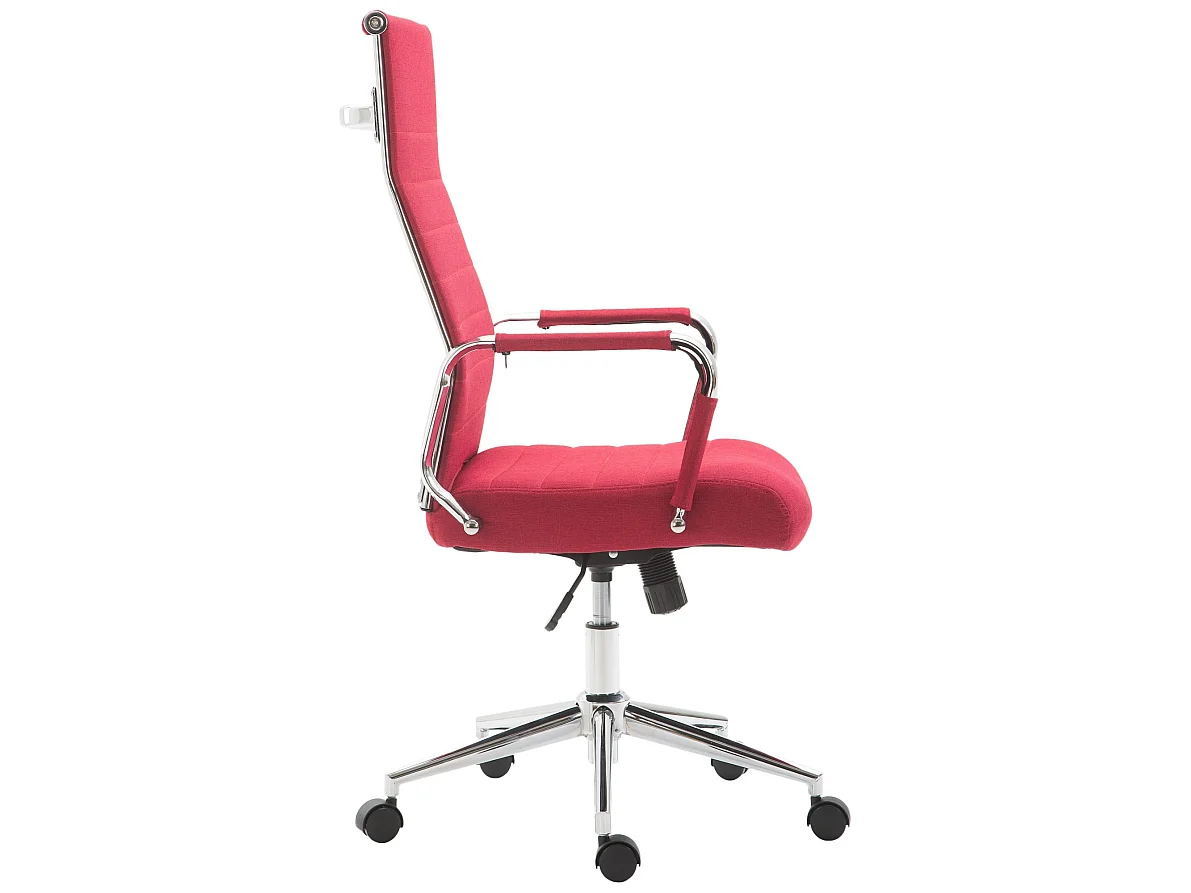Chaise de bureau - Tissu & Nature - Rouge - Kolumbus