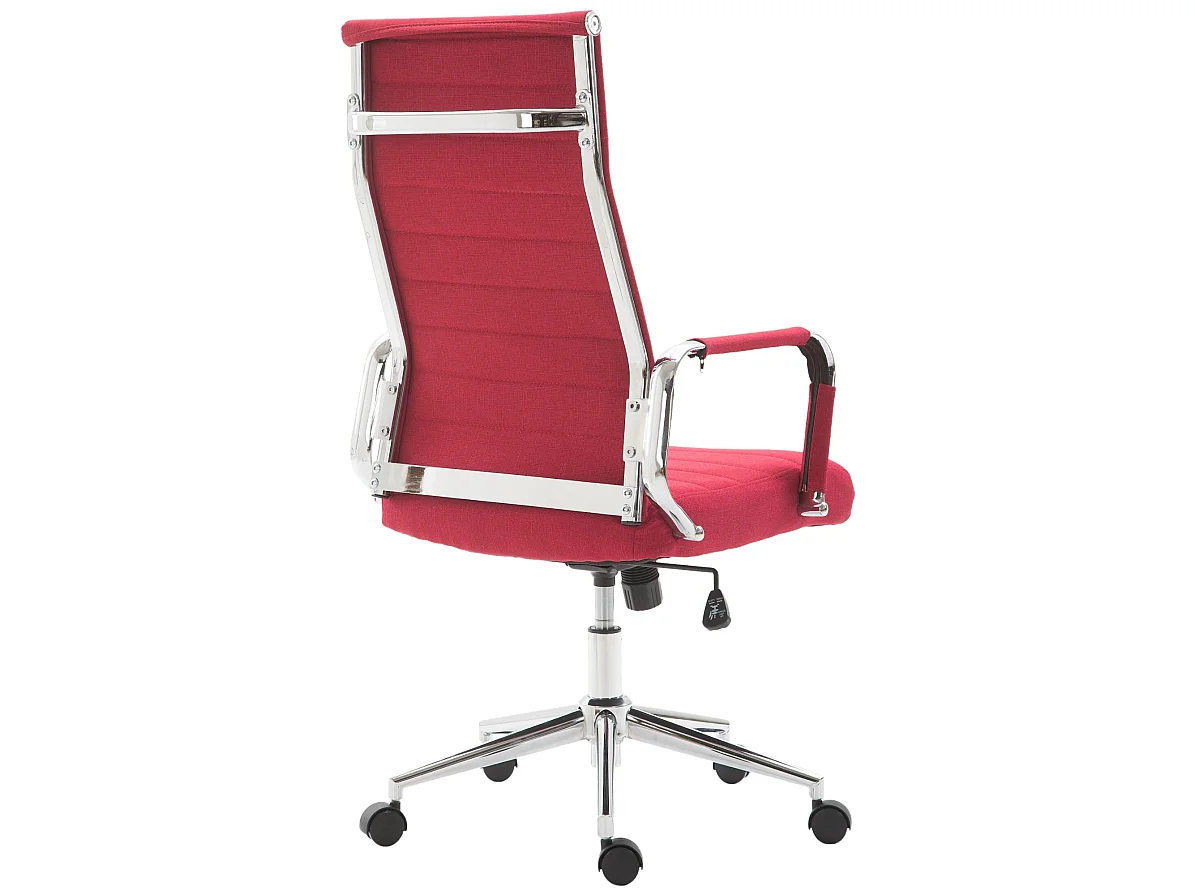 Chaise de bureau - Tissu & Nature - Rouge - Kolumbus