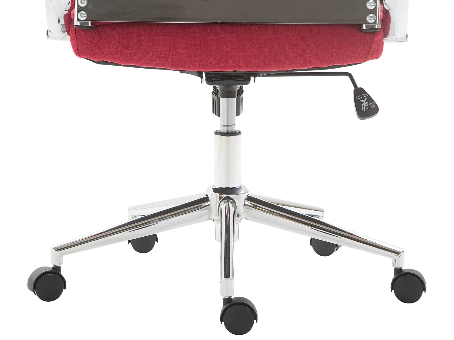 Chaise de bureau - Tissu & Nature - Rouge - Kolumbus