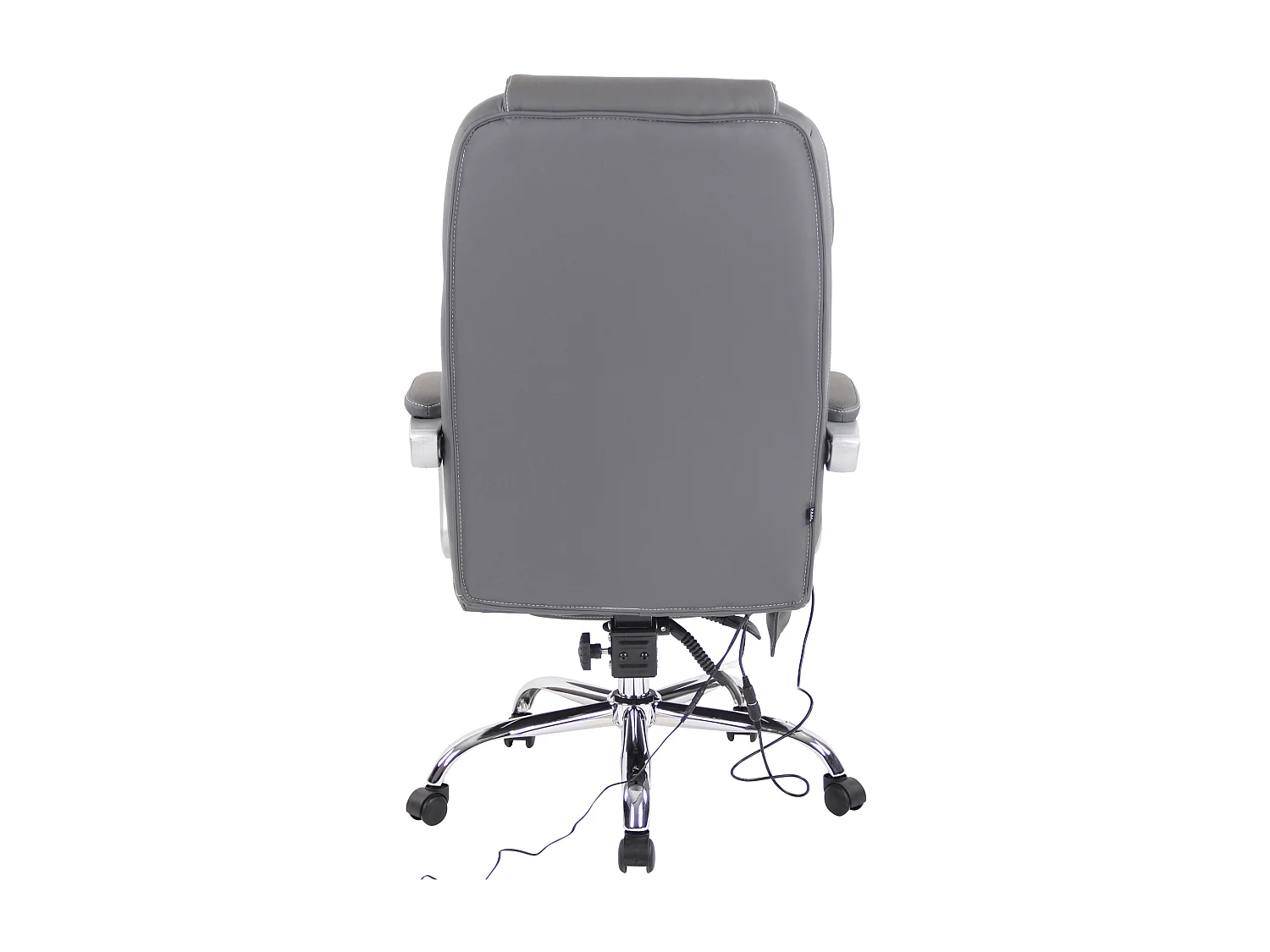 Bürosessel - Echtleder - grau - Pacific