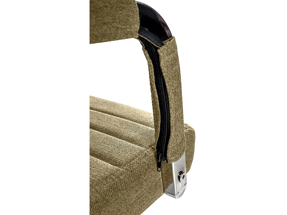 Chaise de bureau - Tissu & Métal chromé - Vert - Amadora