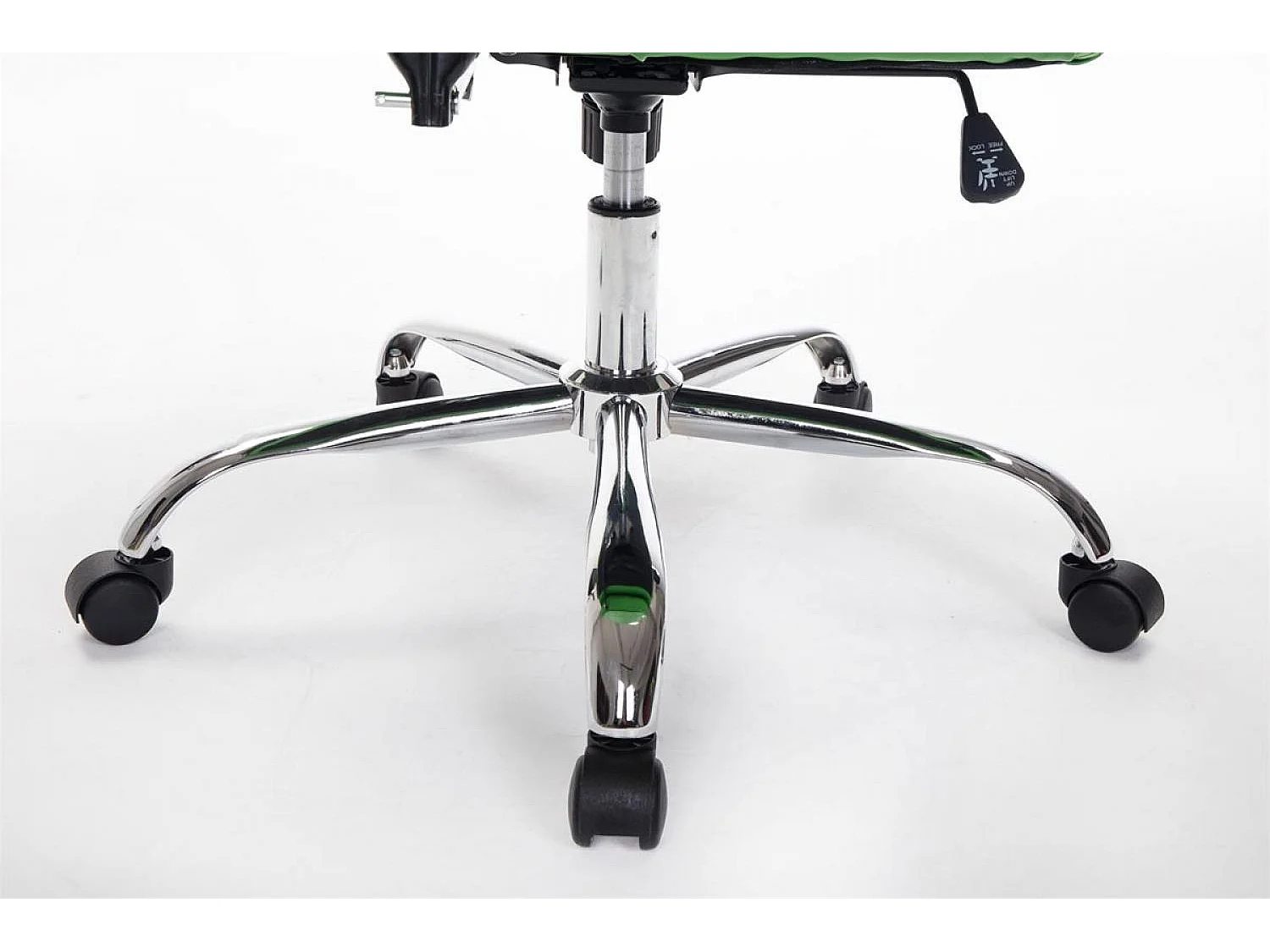 Bürostuhl - Kunstleder & Metall in Chromoptik - grün - Thor