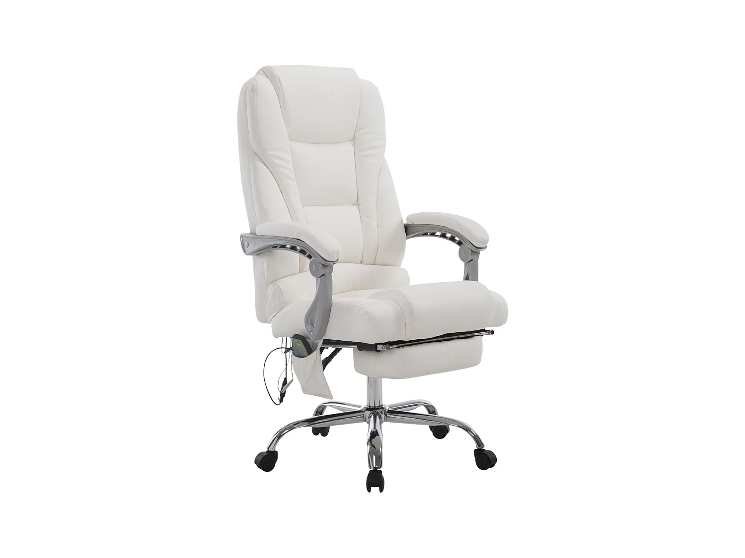 Chaise de bureau - Similicuir & Nature - Blanc - Pacific
