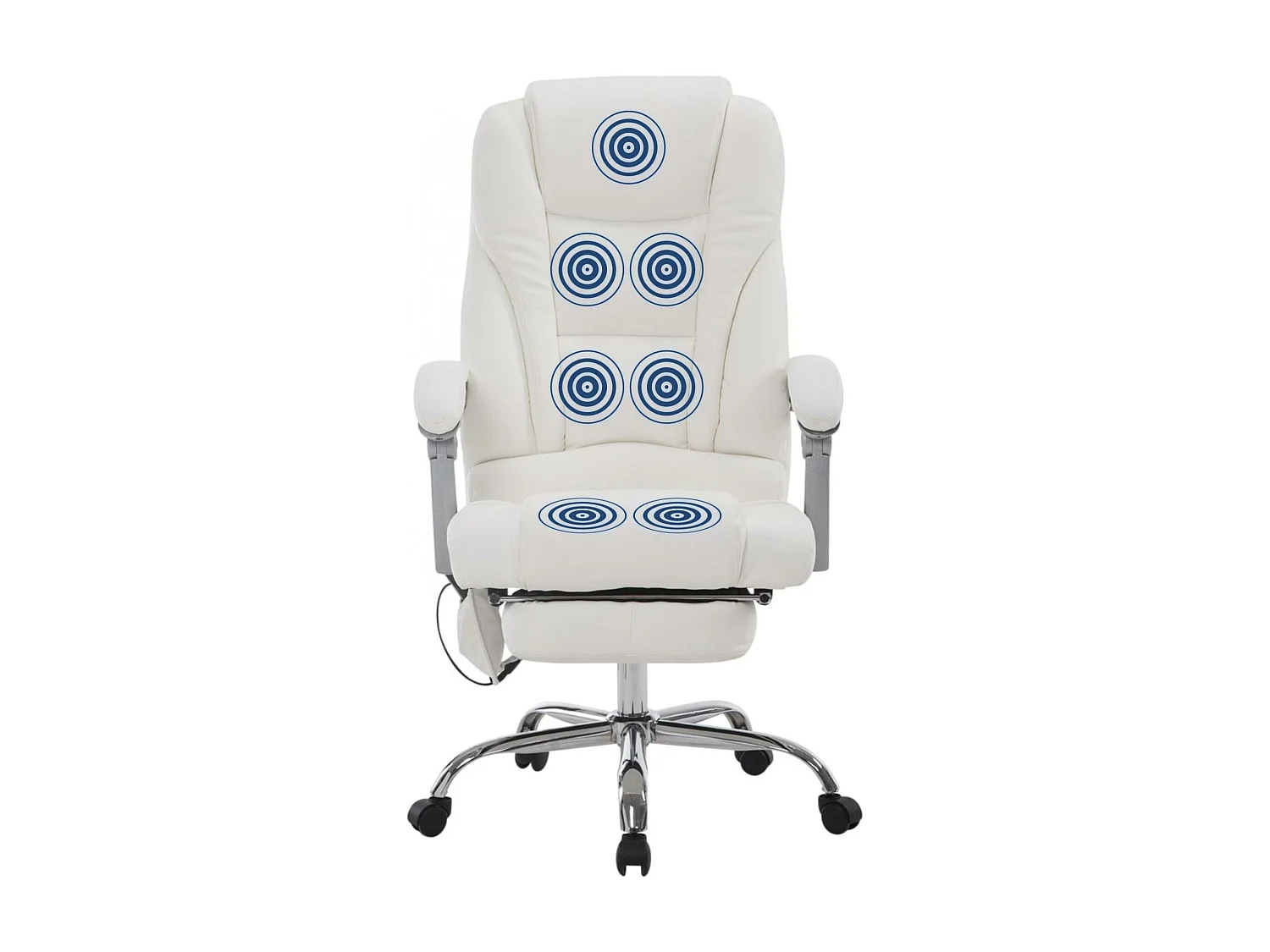 Chaise de bureau - Similicuir & Nature - Blanc - Pacific