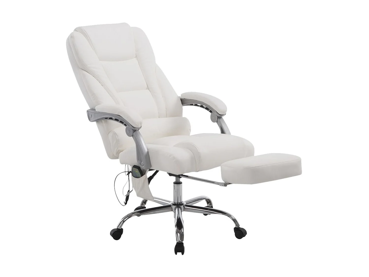 Chaise de bureau - Similicuir & Nature - Blanc - Pacific