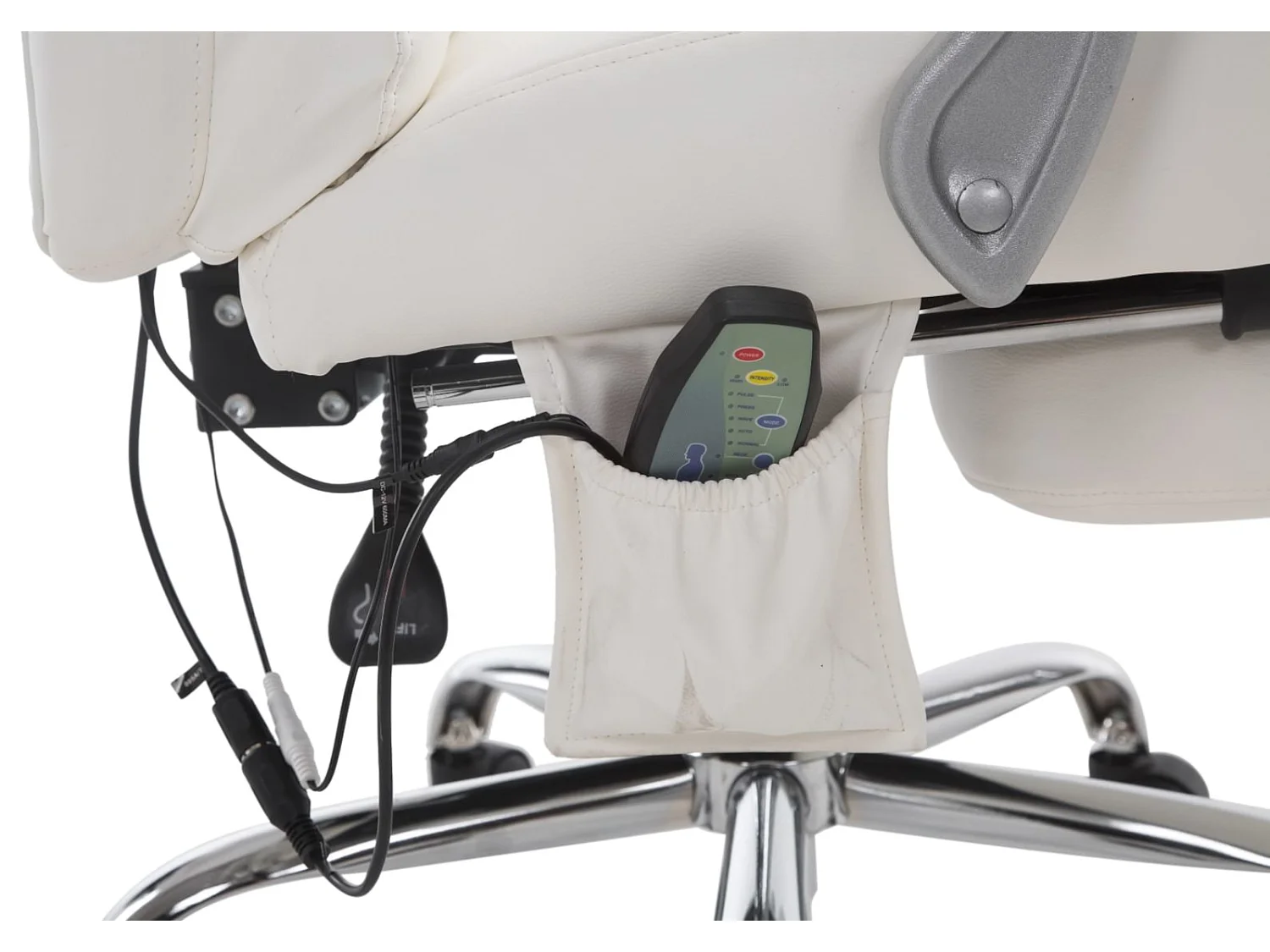 Chaise de bureau - Similicuir & Nature - Blanc - Pacific