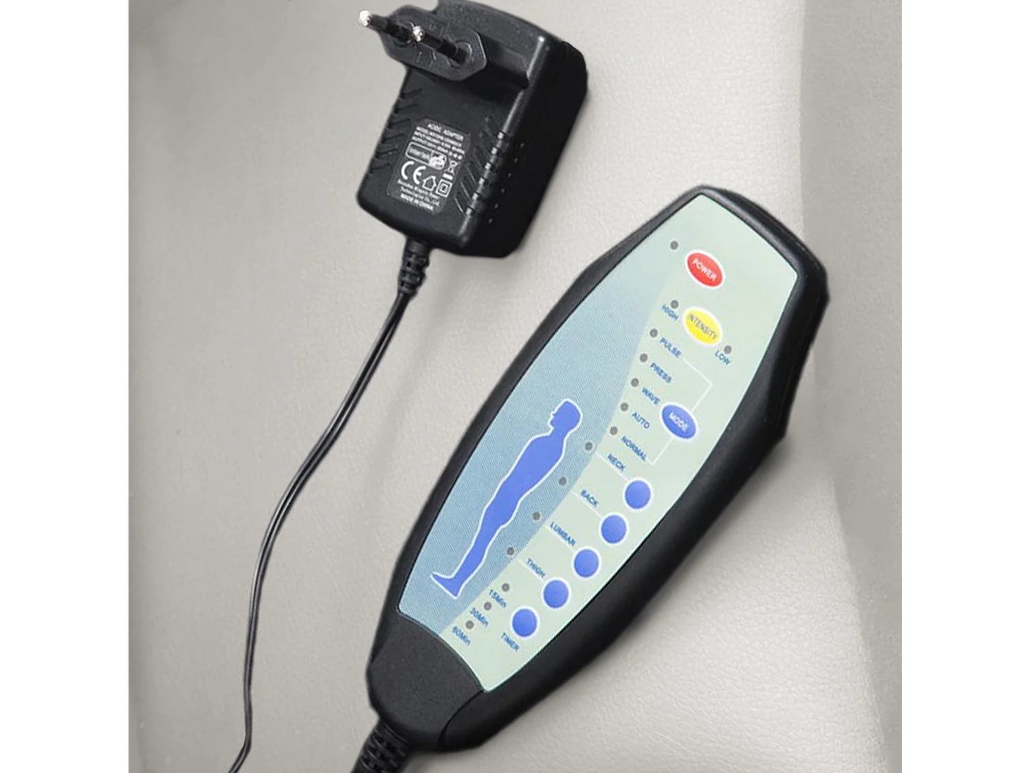 Chaise de bureau - Similicuir & Métal chromé - Blanc - Pacific