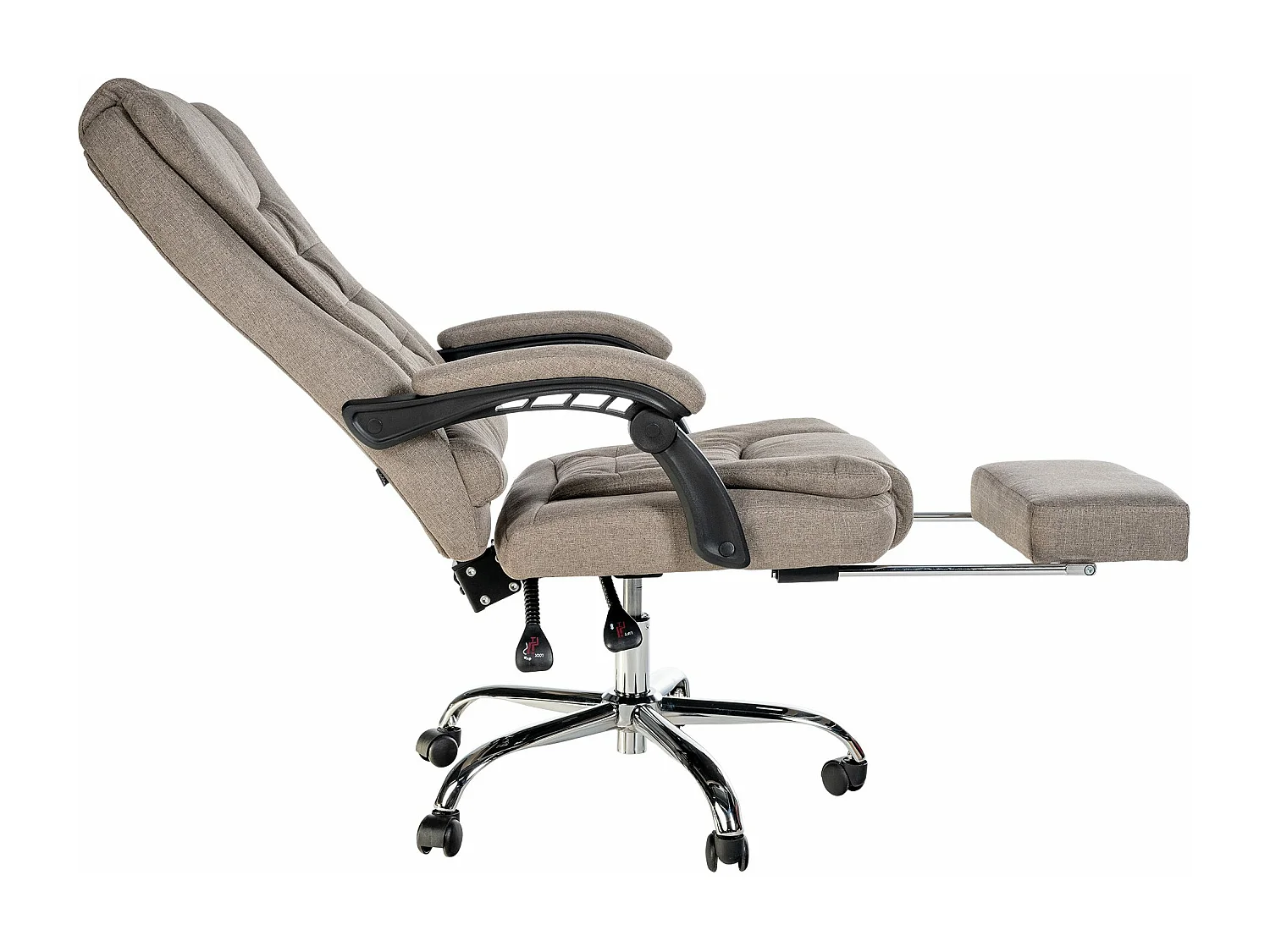 Chaise de bureau - Tissu - Taupe - Oxygen