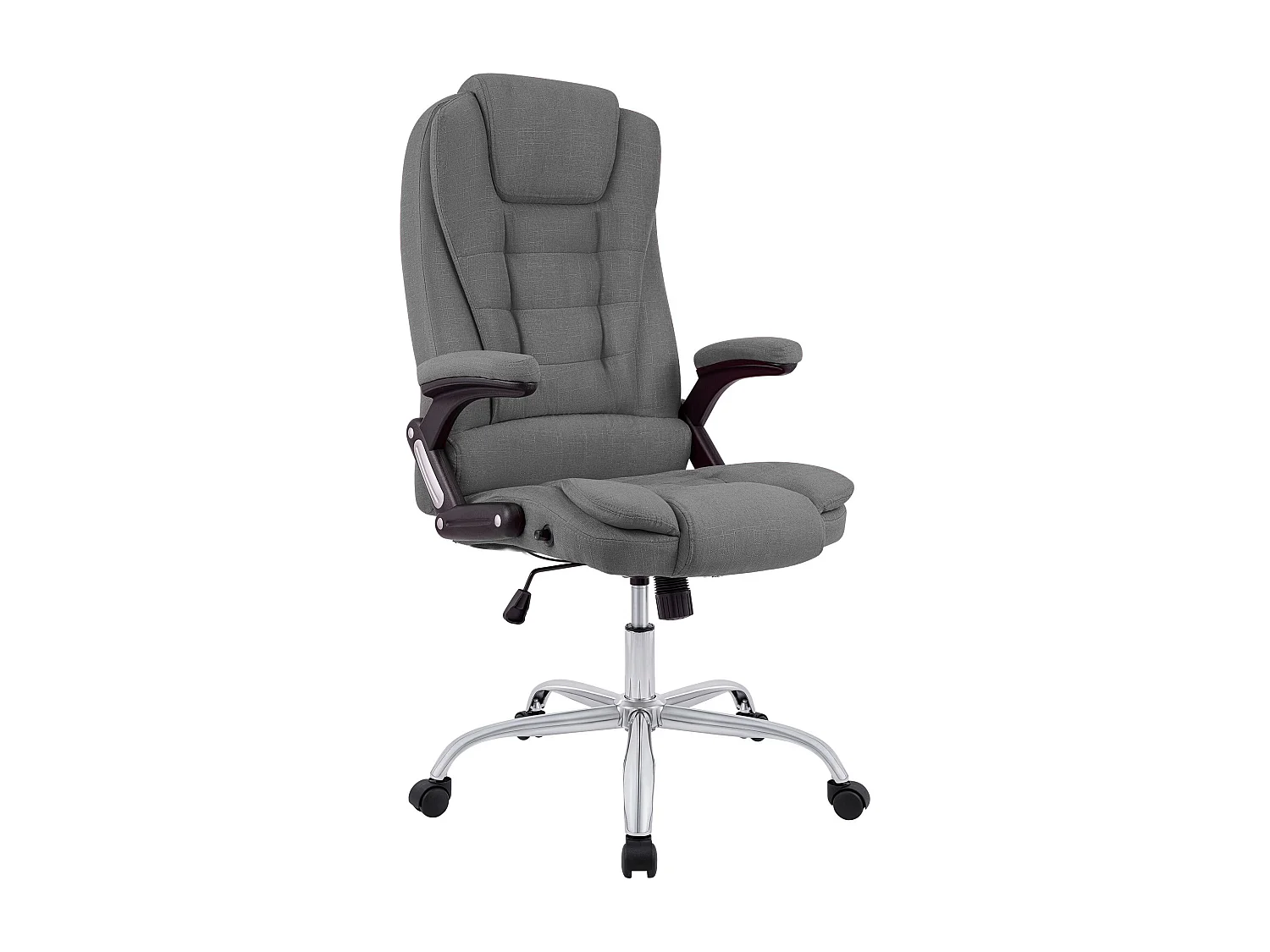 Chaise de bureau - Tissu - Gris - Thor