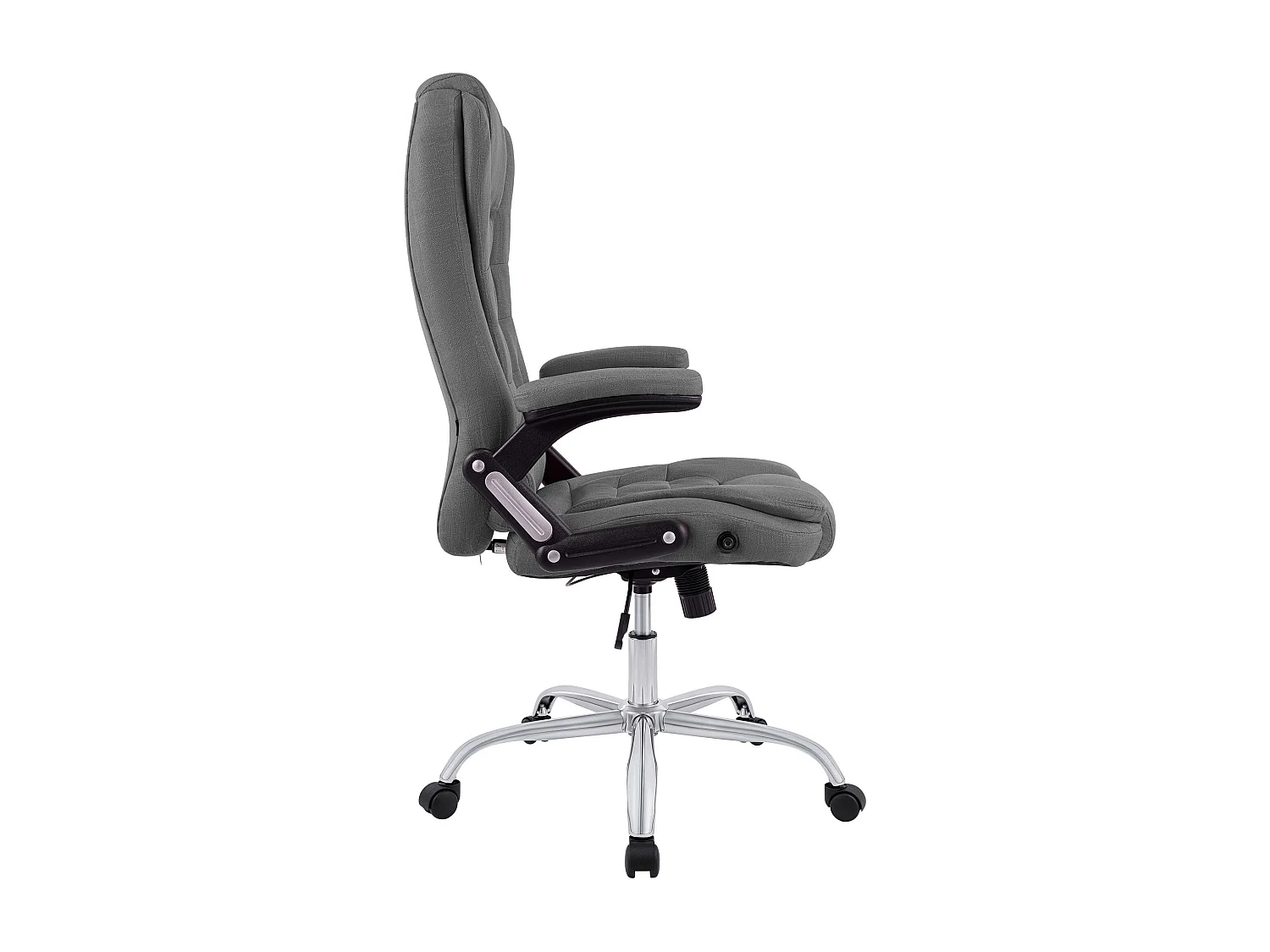 Chaise de bureau - Tissu - Gris - Thor