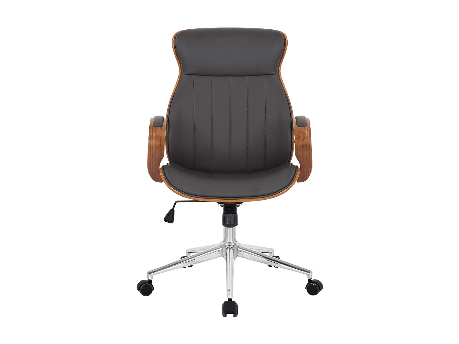 Chaise de bureau - Similicuir & Nature - Noyer / Marron - Melilla