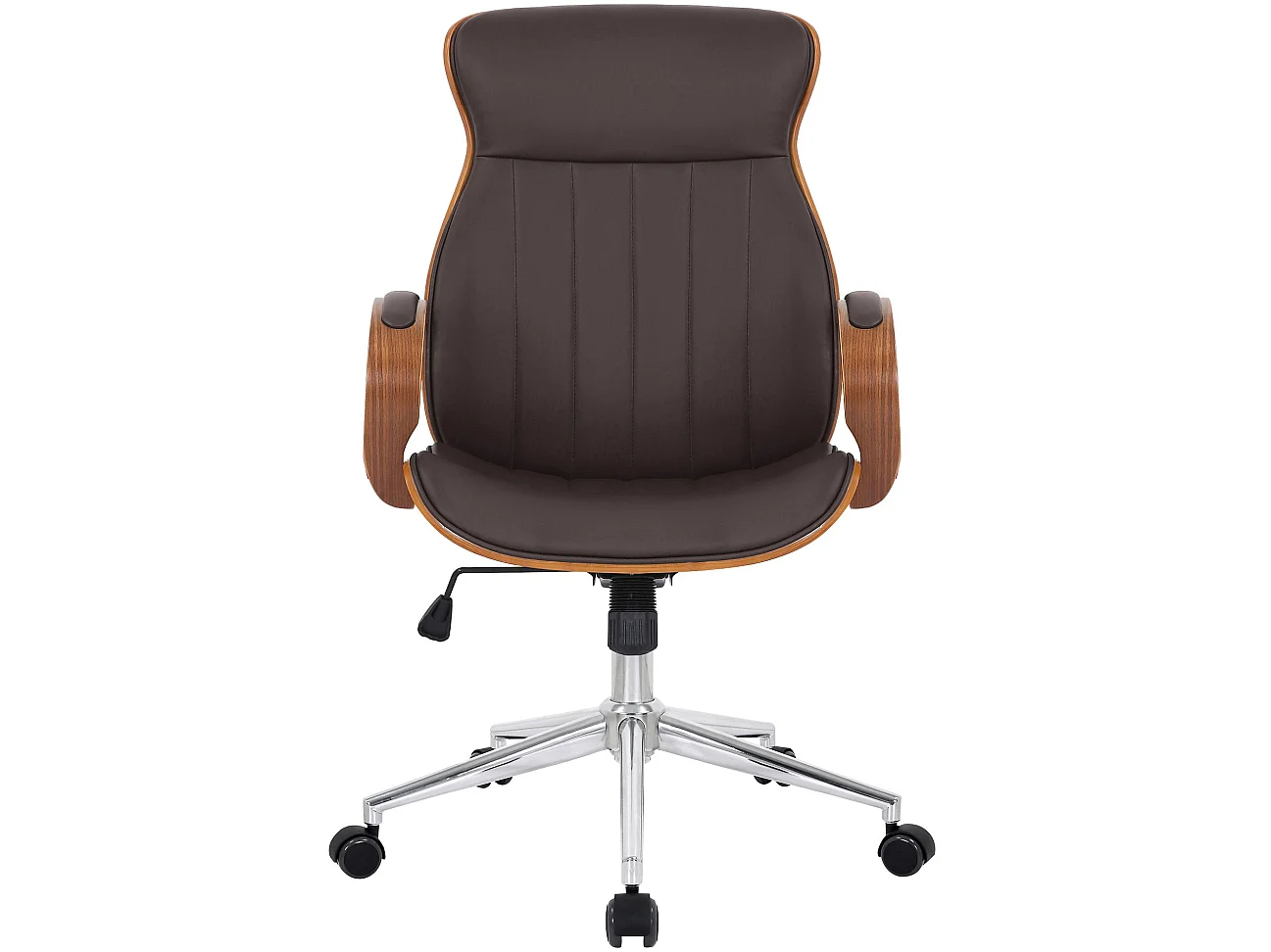 Chaise de bureau - Similicuir - Noyer / Marron - Melilla