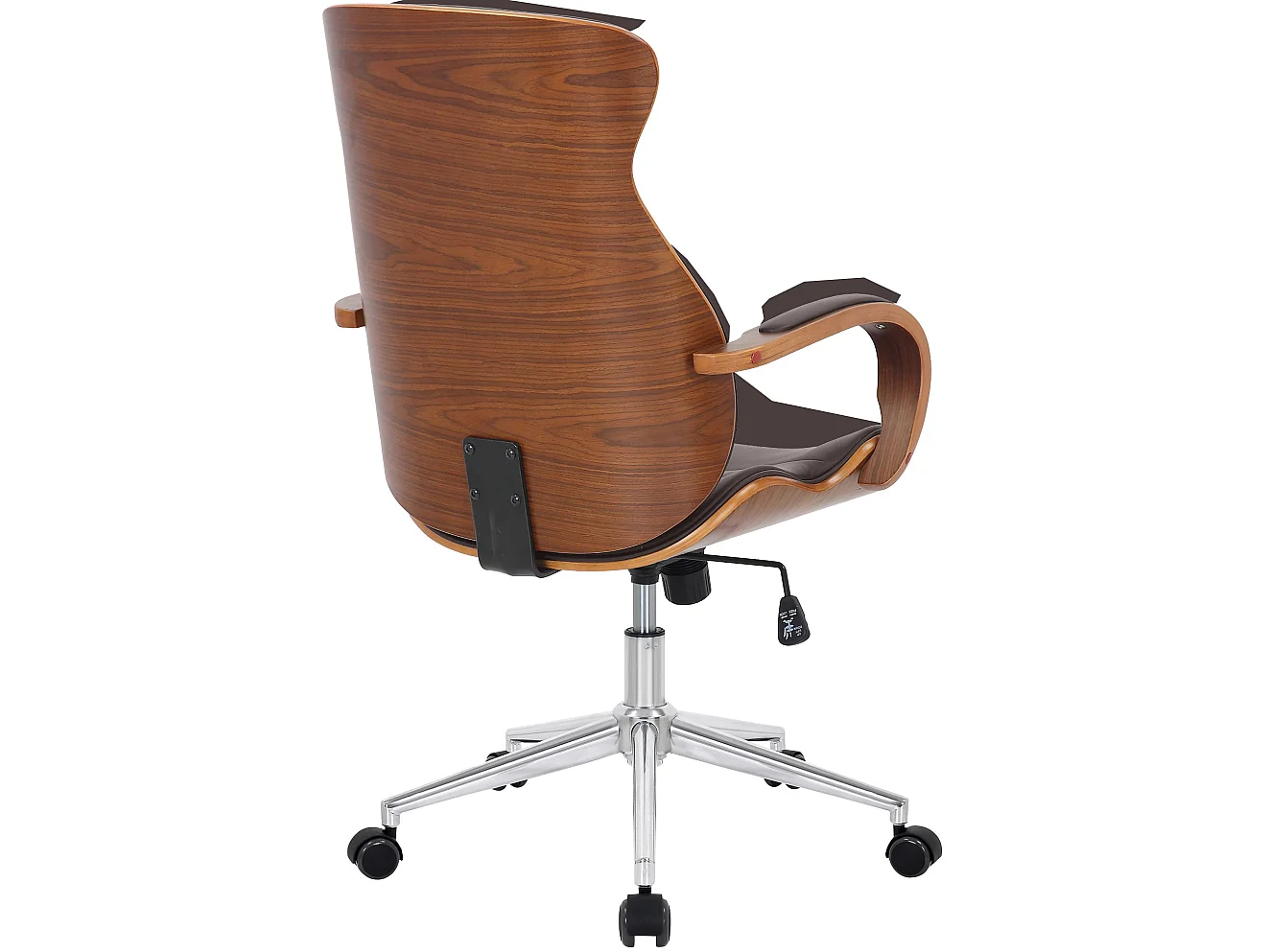 Chaise de bureau - Similicuir - Noyer / Marron - Melilla