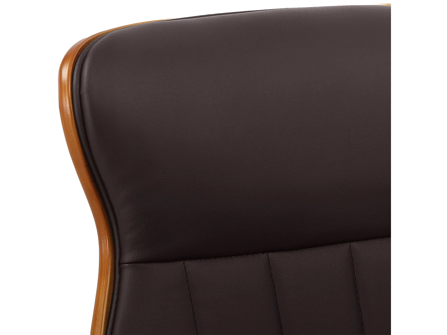 Chaise de bureau - Similicuir - Noyer / Marron - Melilla