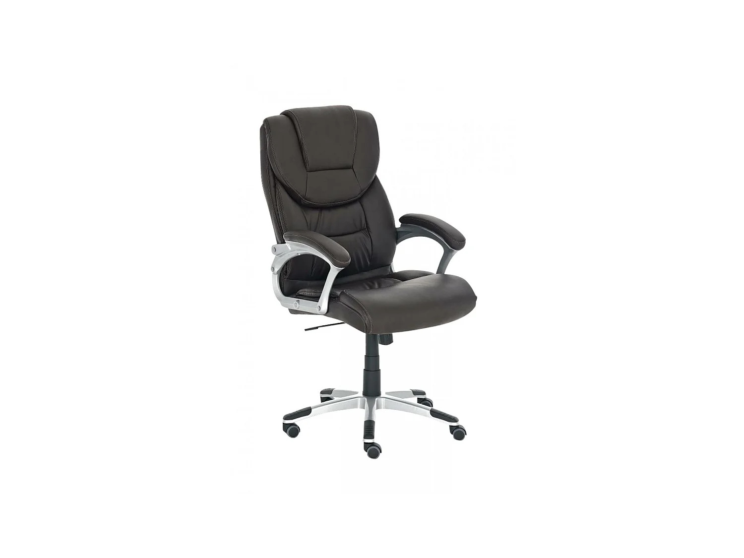 Chaise de bureau - Similicuir & Plastique - Marron - Texas