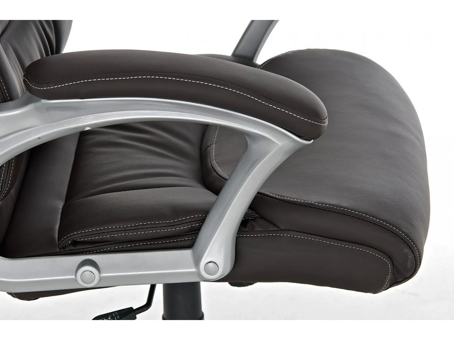 Chaise de bureau - Similicuir & Plastique - Marron - Texas