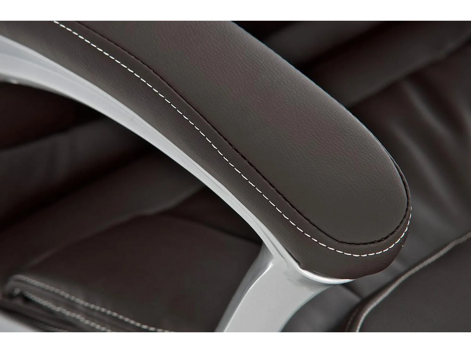 Chaise de bureau - Similicuir & Plastique - Marron - Texas