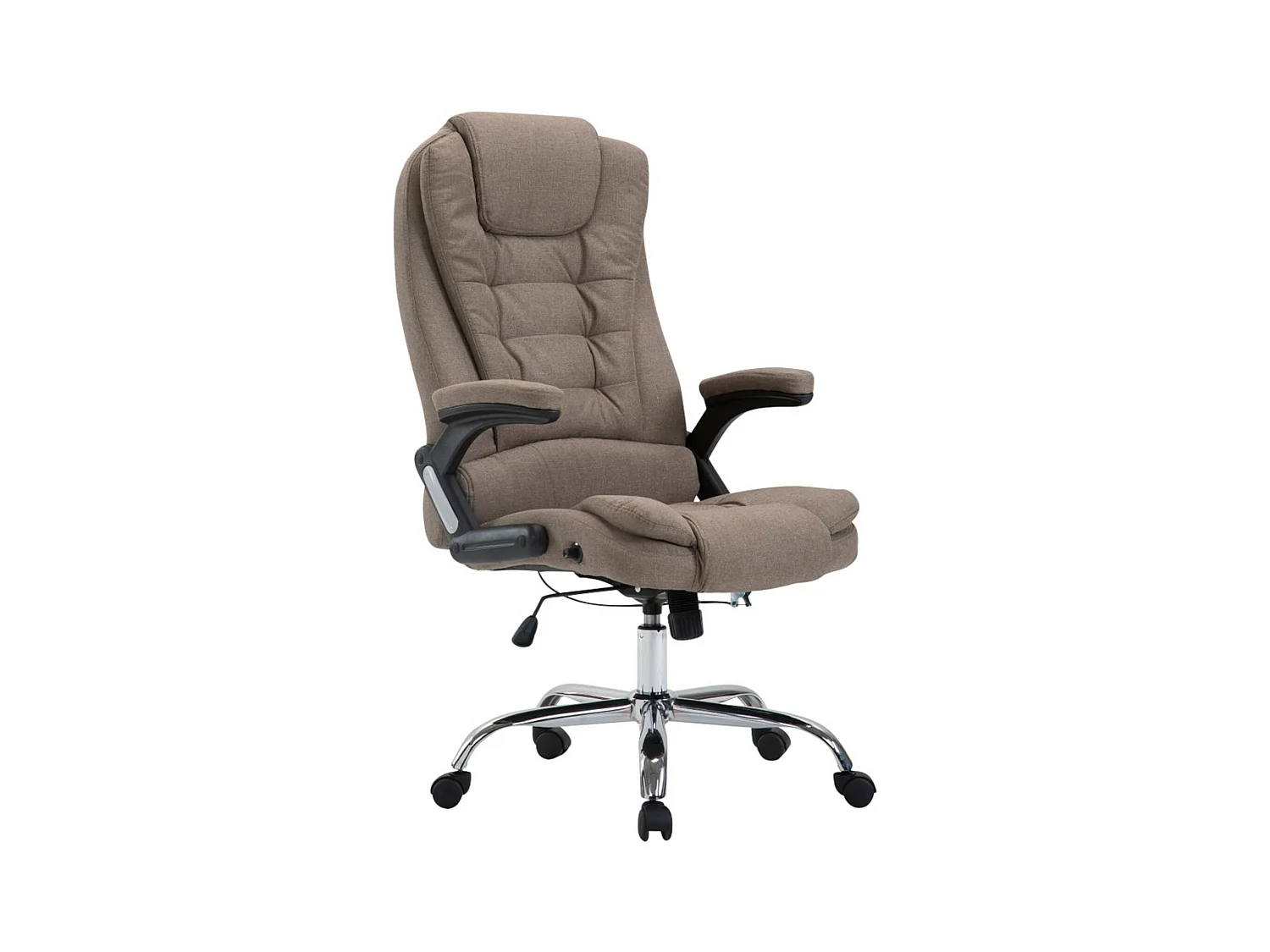 Chaise de bureau - Tissu & Nature - Taupe - Thor