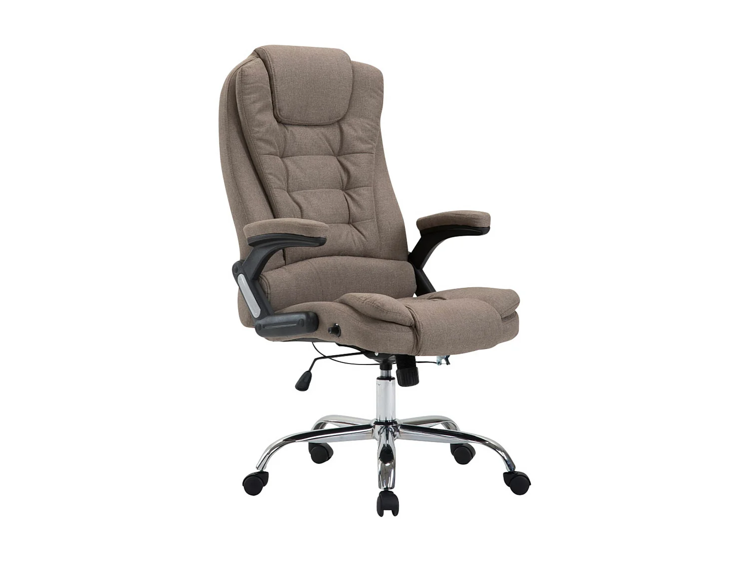 Chaise de bureau - Tissu & Nature - Taupe - Thor