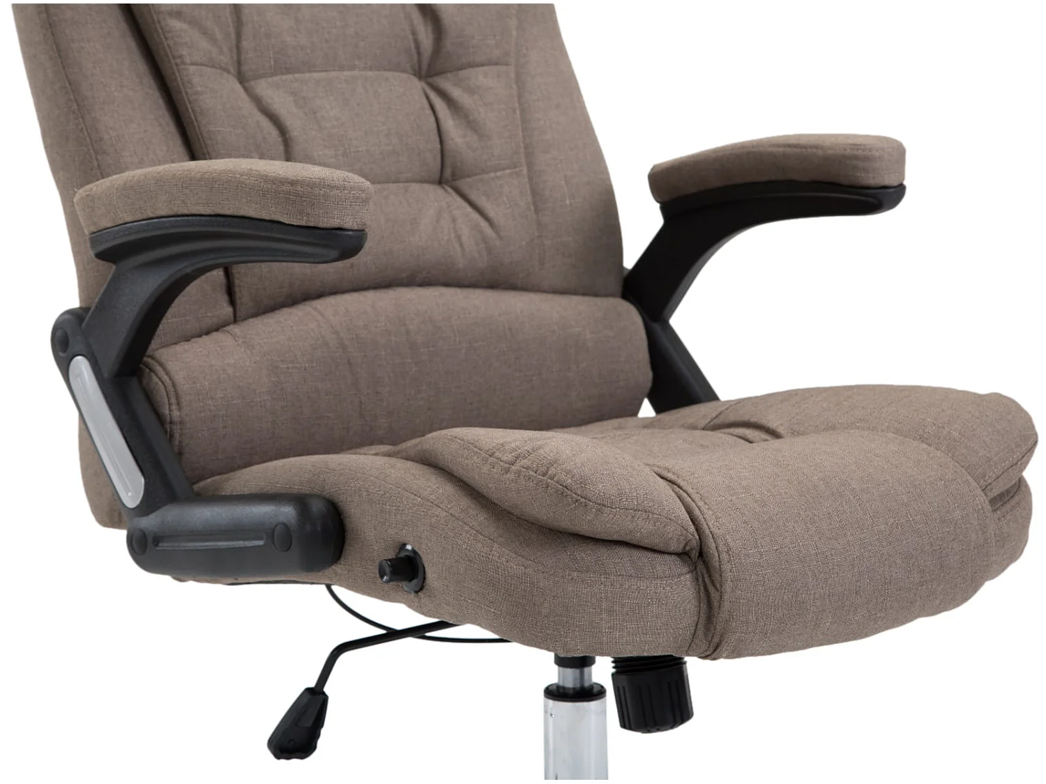 Chaise de bureau - Tissu & Nature - Taupe - Thor