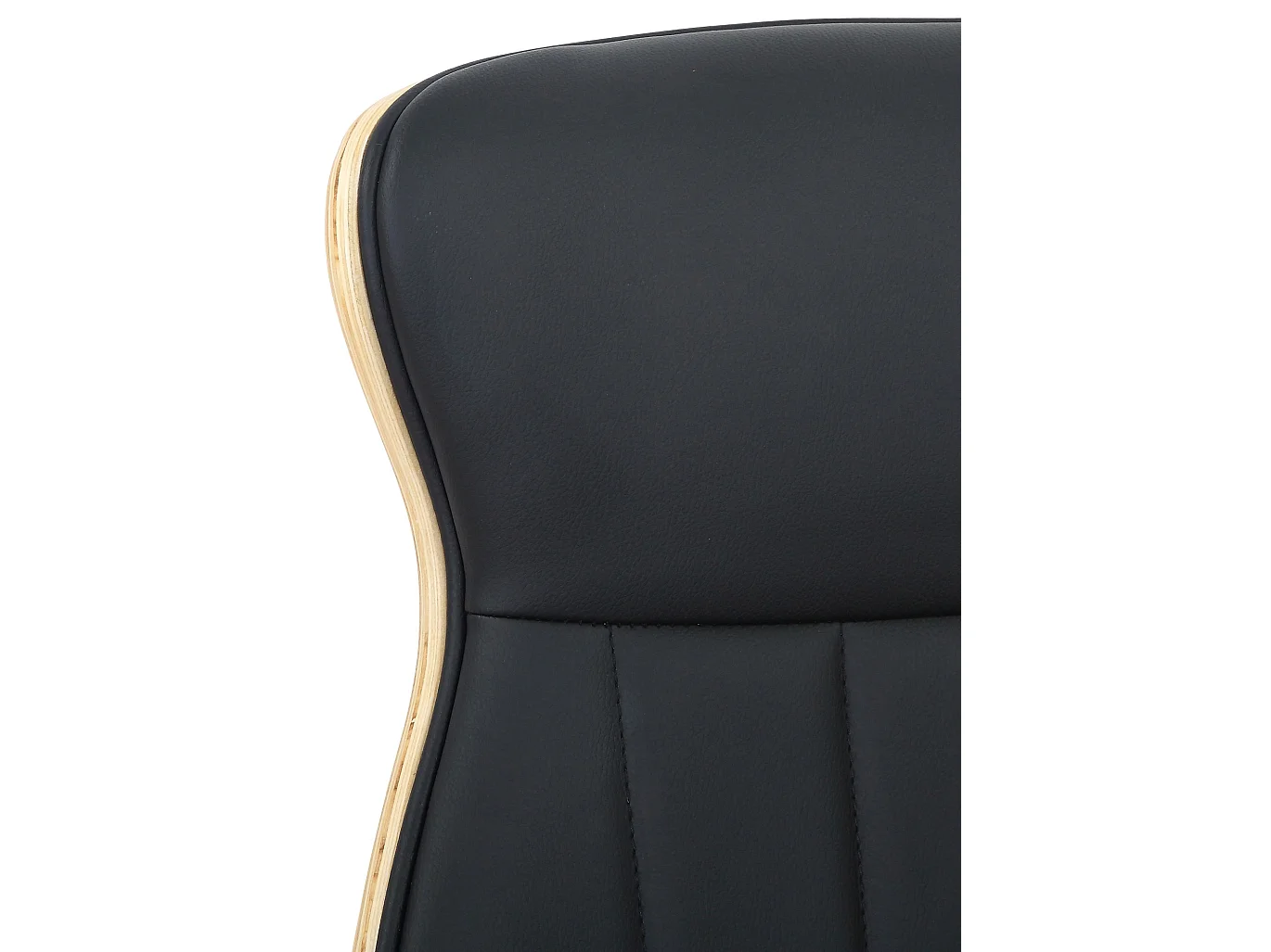 Chaise de bureau - Similicuir & Nature - Nature / Noir - Melilla