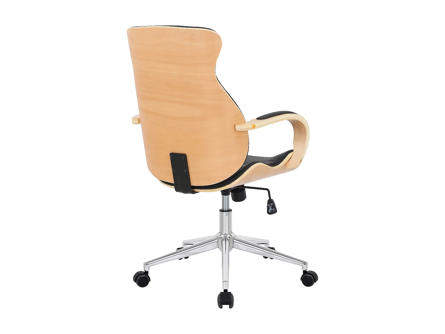 Bürostuhl - Kunstleder & schwarz - natura/schwarz - Melilla